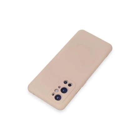 One Plus 9 Pro Kılıf Nano İçi Kadife Silikon - Pudra