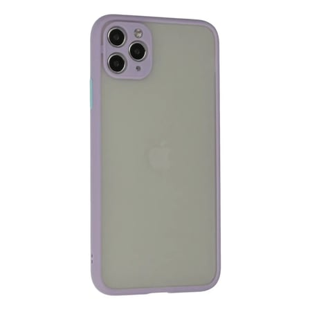 Apple Uyumlu İphone 12 Pro Max Kılıf Montreal Silikon Kapak - Mor