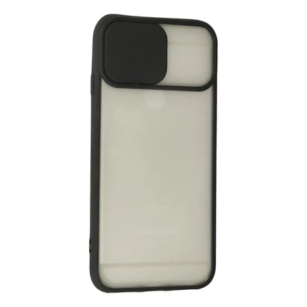 Apple Uyumlu İphone 6 Plus Kılıf Palm Buzlu Kamera Sürgülü Silikon - Siyah