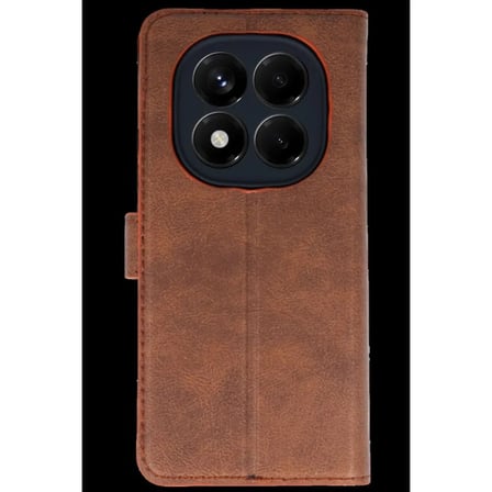 Xiaomi Uyumlu Redmi Note 15 Pro 4g Trend S Plus Kapaklı Kılıf - Taba