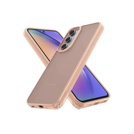 Samsung Uyumlu Galaxy A54 5g Kılıf Elegant Kapak - Pudra