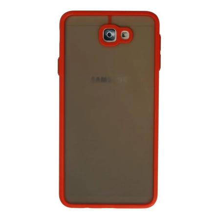 Samsung Uyumlu Galaxy J7 Prime Kılıf Montreal Silikon Kapak - Kırmızı