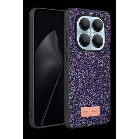 Onegif Xiaomi Uyumlu Redmi Note 15 Pro 5g Bright Simli Kapak - Derin Mor