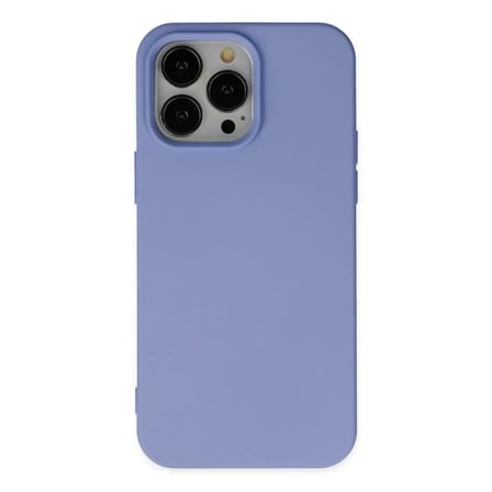 Apple Uyumlu İphone 14 Pro Max Kılıf Nano İçi Kadife Silikon - Lila