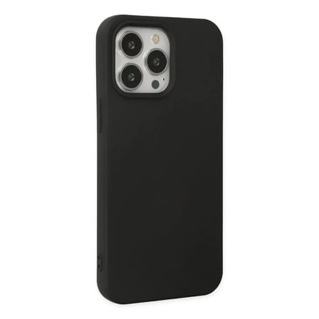 Apple Uyumlu İphone 14 Pro Max Kılıf Nano İçi Kadife Silikon - Siyah