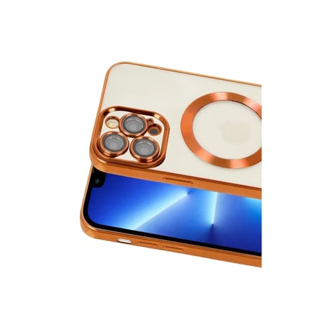 Apple İ̇Phone 13 Pro Kılıf Kross Magneticsafe Kapak - Turuncu