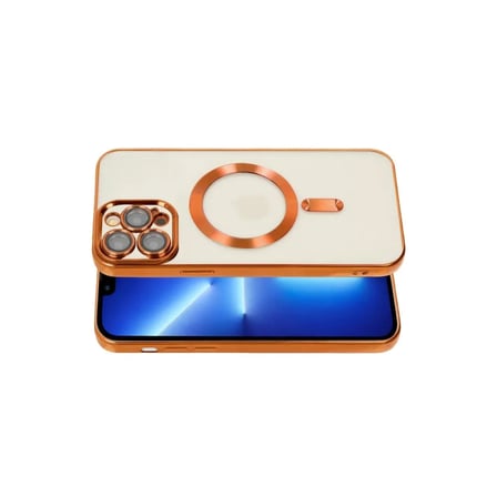 Apple İ̇Phone 13 Pro Kılıf Kross Magneticsafe Kapak - Turuncu