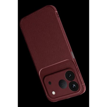Newface Tecno Spark 50 4G Auto Focus Karbon Kapak - Bordo
