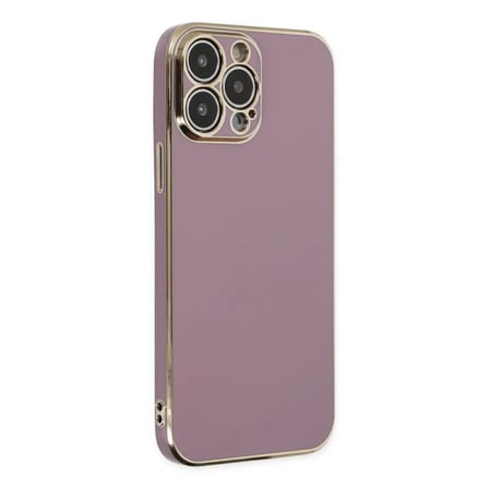 Apple Uyumlu İphone 14 Pro Max Kılıf Volet Silikon - Mor