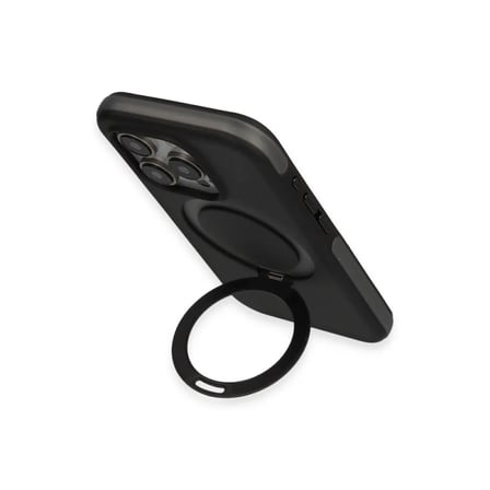 Joko Apple Uyumlu İphone 15 Pro Zorda Airbag Magsafe Standlı Kapak - Titan Gri