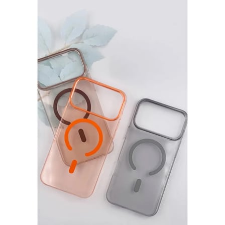 Joko Apple Uyumlu İphone 17 Pro Pc Blank Magsafe Kapak - Natural Grey