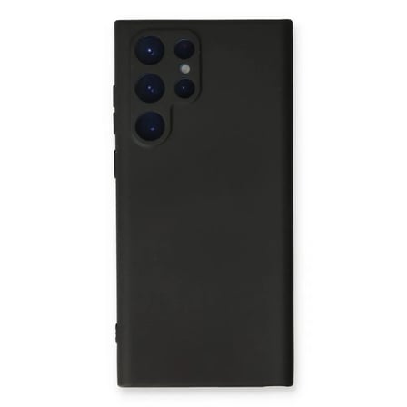 Samsung Uyumlu Galaxy S23 Ultra Kılıf Nano İçi Kadife Silikon - Siyah