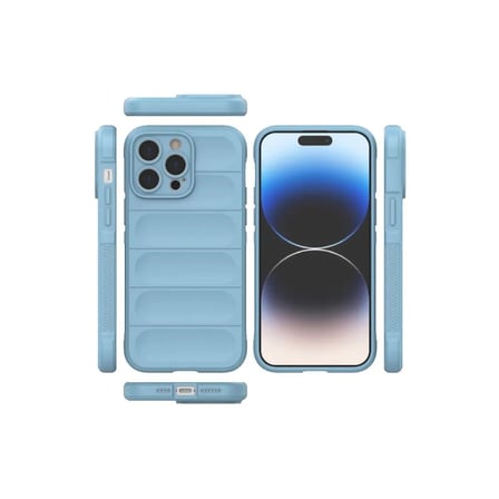 Apple Uyumlu İphone 14 Pro Kılıf Optimum Silikon - Sky Blue