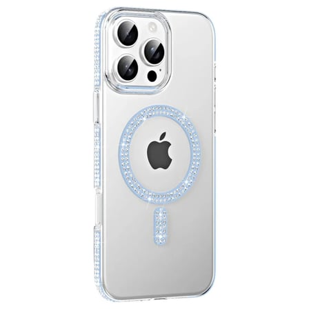 Joko Apple Uyumlu İphone 16 Pro Max Move Taşlı Magsafe Kapak - Mavi