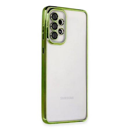 Samsung Galaxy A33 5g Kılıf Razer Lensli Silikon - Yeşil