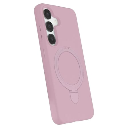 Samsung Galaxy S25 Regal Magsafe Standlı Kapak - Açık Pembe