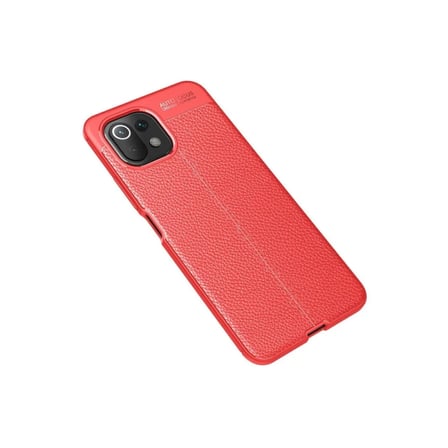 Xiaomi Uyumlu Mi 11 Lite Kılıf Auto Focus Kapak - Kırmızı