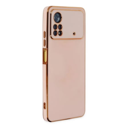 Xiaomi Uyumlu Poco X4 Pro 5g Kılıf Volet Silikon - Pembe