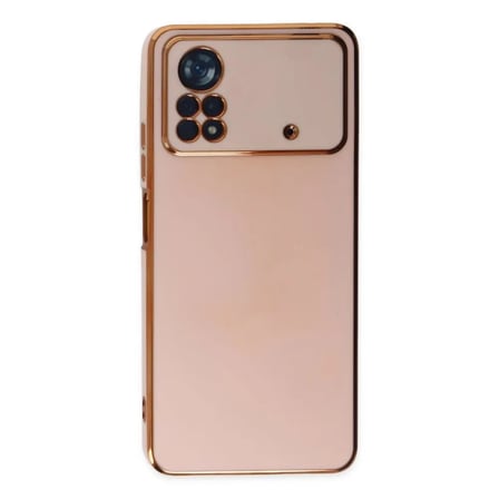 Xiaomi Uyumlu Poco X4 Pro 5g Kılıf Volet Silikon - Pembe
