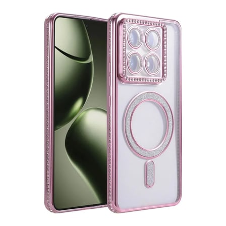 Xiaomi Uyumlu Mi 14t Pro Joke Simli Magneticsafe Kılıf - Pembe