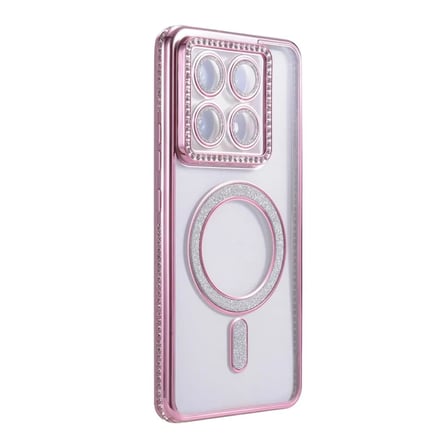 Xiaomi Uyumlu Mi 14t Pro Joke Simli Magneticsafe Kılıf - Pembe