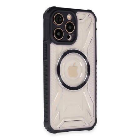 Apple Uyumlu İphone 13 Pro Kılıf Prag Magneticsafe Kapak - Siyah