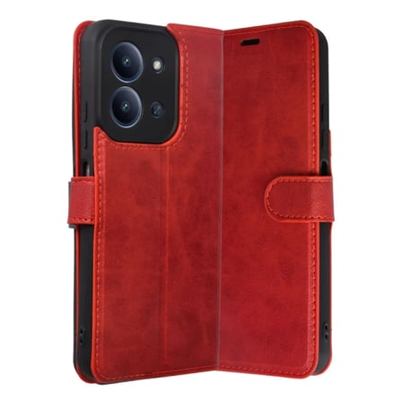 Xiaomi Uyumlu Redmi 15c 4g Trend S Plus Kapaklı Kılıf - Kırmızı