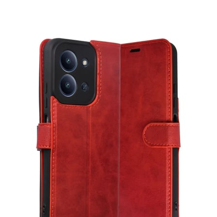 Xiaomi Uyumlu Redmi 15c 4g Trend S Plus Kapaklı Kılıf - Kırmızı