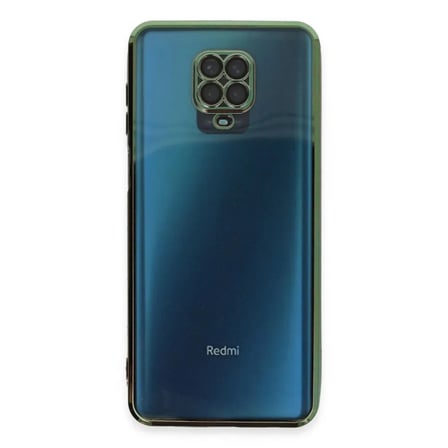 Xiaomi Uyumlu Redmi Note 9 Pro Kılıf Razer Lensli Silikon - Yeşil