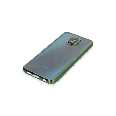 Xiaomi Uyumlu Redmi Note 9 Pro Kılıf Razer Lensli Silikon - Yeşil