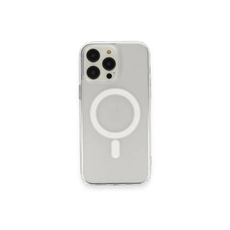 Apple İphone 13 Pro Max Kılıf Matte Şeffaf Magneticsafe - Şeffaf