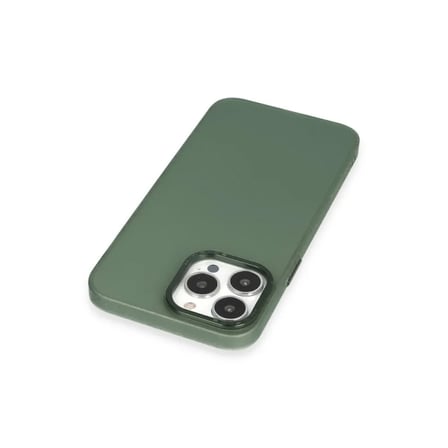 Apple Uyumlu İphone 14 Pro Max Kılıf Modos Metal Kapak - Koyu Yeşil