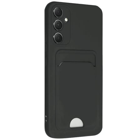 Samsung Galaxy A16 5g Kılıf Kelvin Kartvizitli Silikon - Siyah