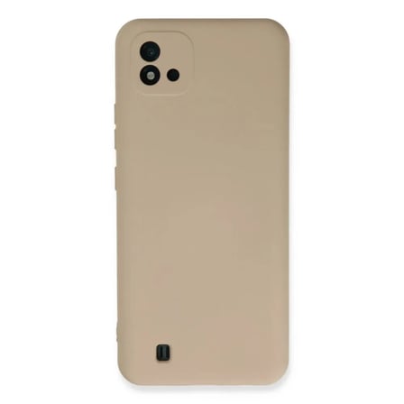 Realme C11 2021 Kılıf Nano İçi Kadife Silikon - Pudra
