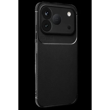 Newface Tecno Spark 50 4G Auto Focus Karbon Kapak - Siyah