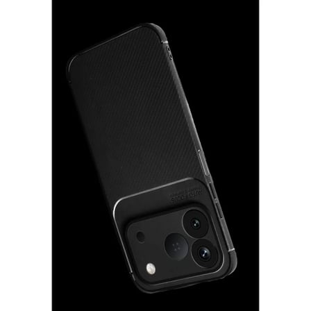 Newface Tecno Spark 50 4G Auto Focus Karbon Kapak - Siyah