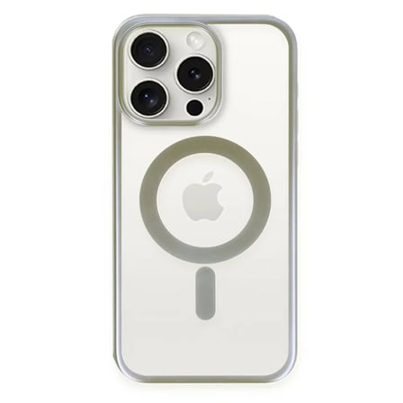 Apple İ̇Phone 15 Pro Max Kılıf Erozi Magsafe Kapak - Gri