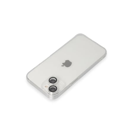 Apple Uyumlu İphone 14 Kılıf Luko Lens Silikon - Gümüş