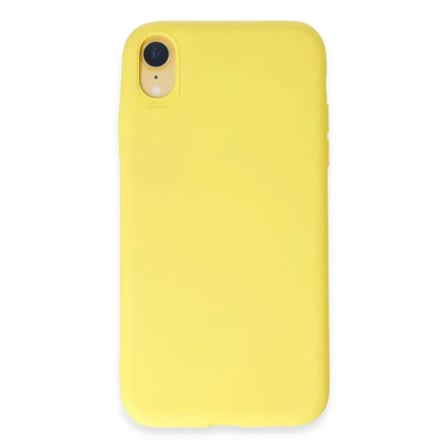 Apple Uyumlu İphone Xr Kılıf First Silikon - Sarı