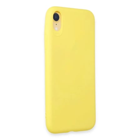 Apple Uyumlu İphone Xr Kılıf First Silikon - Sarı
