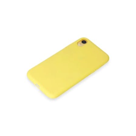 Apple Uyumlu İphone Xr Kılıf First Silikon - Sarı