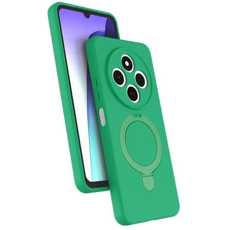 Xiaomi Uyumlu Redmi 14c Regal Magsafe Standlı Kapak - Yeşil