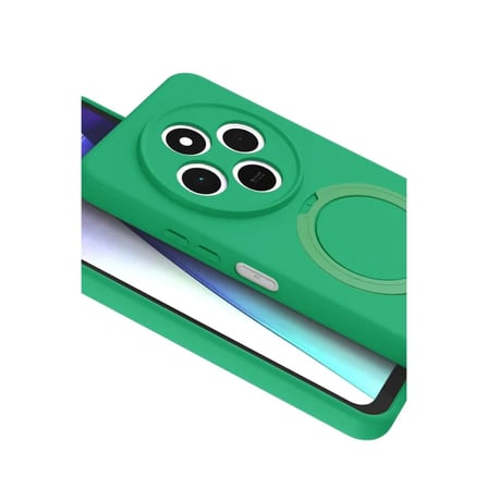 Xiaomi Uyumlu Redmi 14c Regal Magsafe Standlı Kapak - Yeşil
