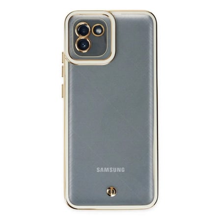 Samsung Uyumlu Galaxy A03 Kılıf Liva Lens Silikon - Beyaz