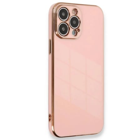 Apple Uyumlu İphone 15 Pro Kılıf Volet Silikon - Pembe