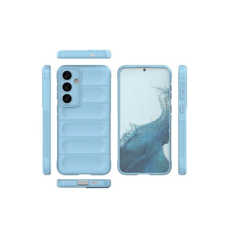 Samsung Uyumlu Galaxy S24 Kılıf Optimum Silikon - Sky Blue