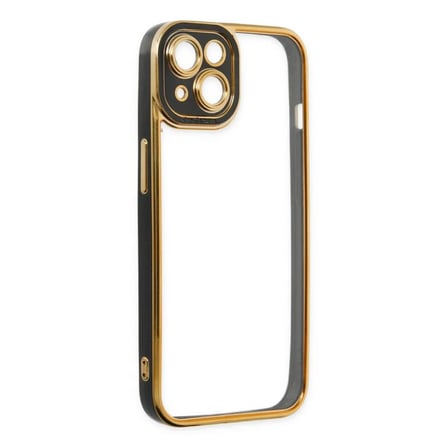 Apple Uyumlu İphone 14 Plus Kılıf Liva Lens Silikon - Siyah