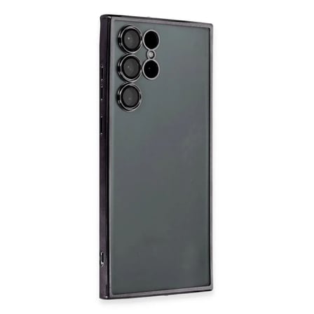 Samsung Galaxy S22 Ultra Kılıf Razer Lensli Silikon - Siyah