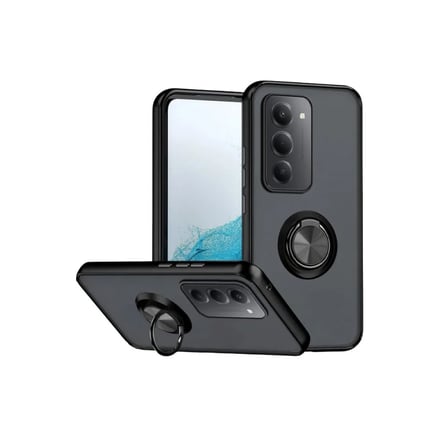 Xiaomi Uyumlu Redmi 15 4g Montreal Yüzüklü Silikon Kapak - Siyah