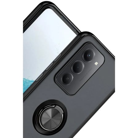 Xiaomi Uyumlu Redmi 15 4g Montreal Yüzüklü Silikon Kapak - Siyah